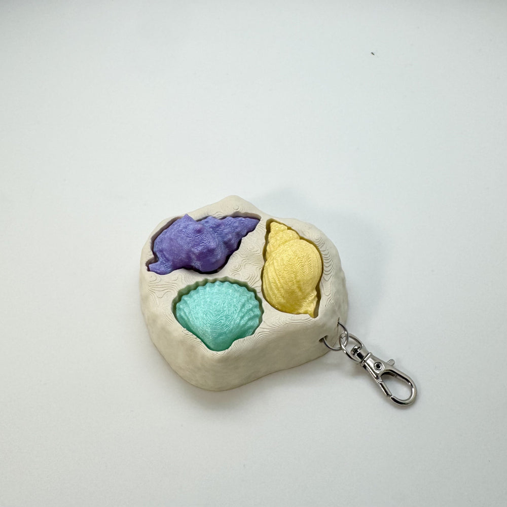 Seashell Collection Fidget Clicker 3D Print