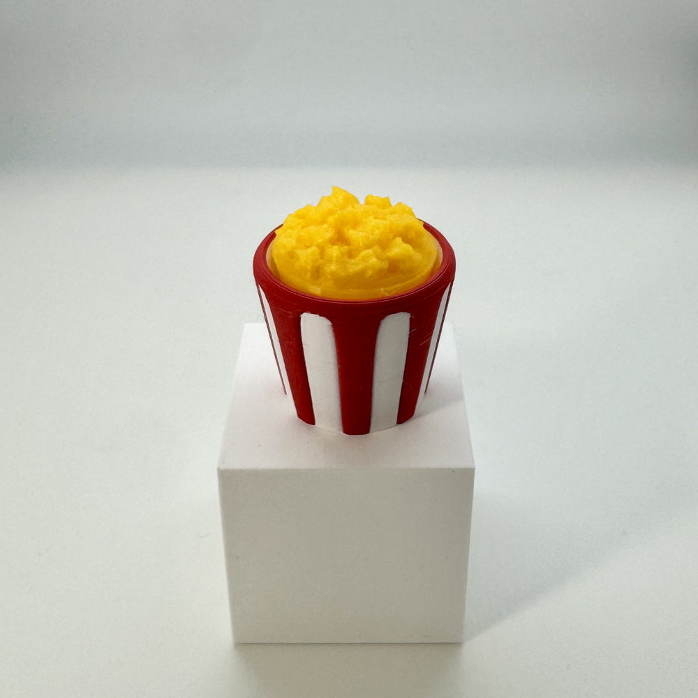 Popcorn Bucket Fidget Clicker Keychain 3D Print