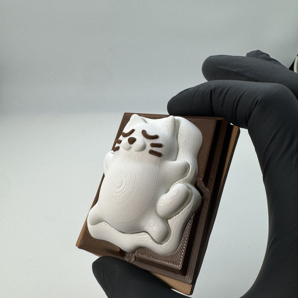 Smores Cat Fidget Clicker 3D Print