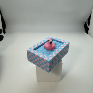 Flamingo Pool Fidget Clicker 3D Print