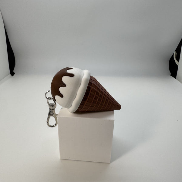 Keycap Fidget Clicker Ice Cream Keychain 3D Print
