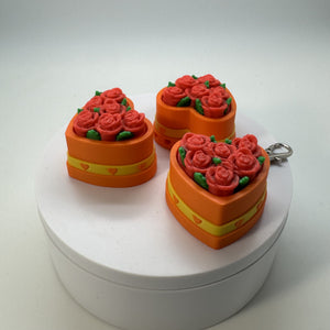 Valentine Rose Box Fidget Clicker 3D Print