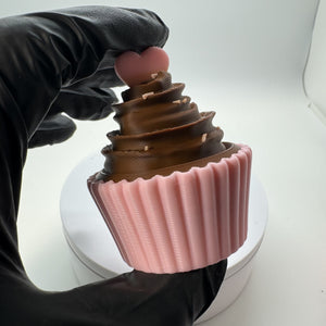 Twisty Clicker Valentine Heart Cupcake 3D Print