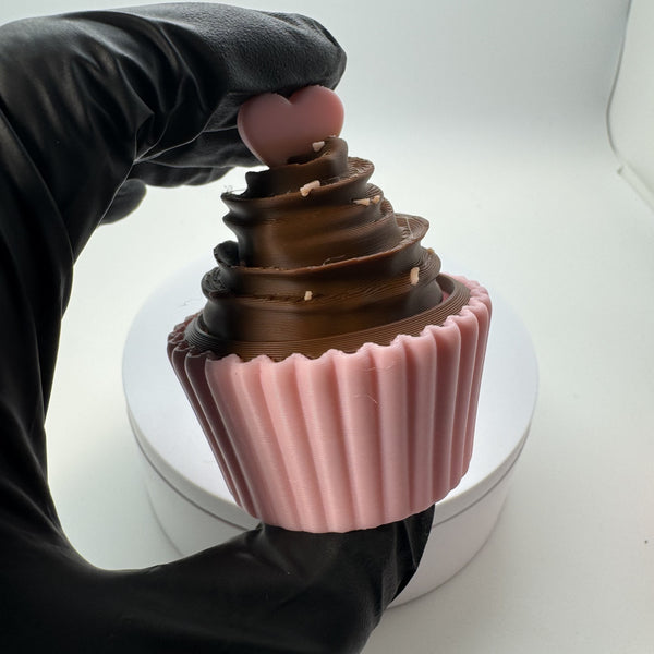 Twisty Clicker Valentine Heart Cupcake 3D Print