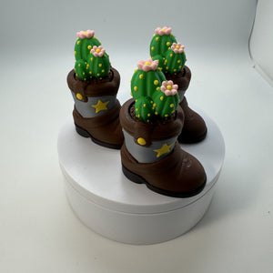 Cute Cactus Boots Fidget Clicker 3D Print