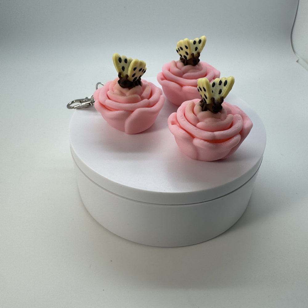 Clicky Butterfly on Flower 3D Print
