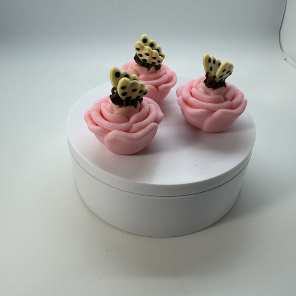 Clicky Butterfly on Flower 3D Print
