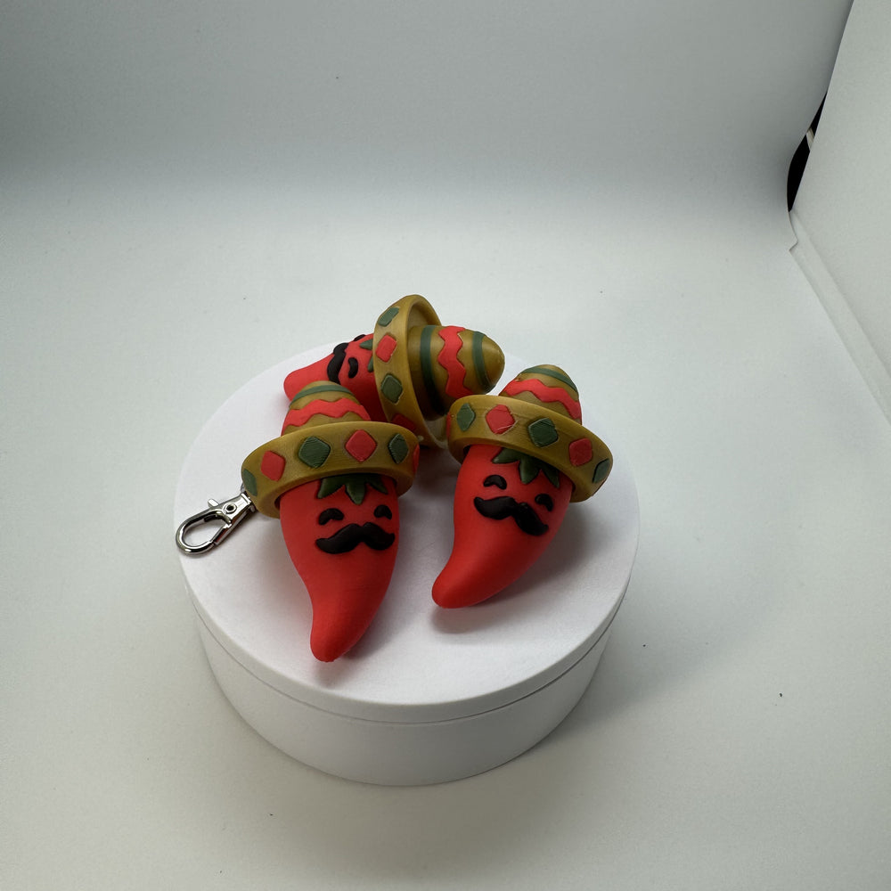 Playful Chili Pepper Fidget Clicker 3D Print