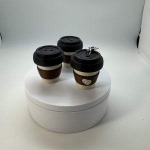 Twisty Coffee Cup Fidget Clicker Keychain 3D Print