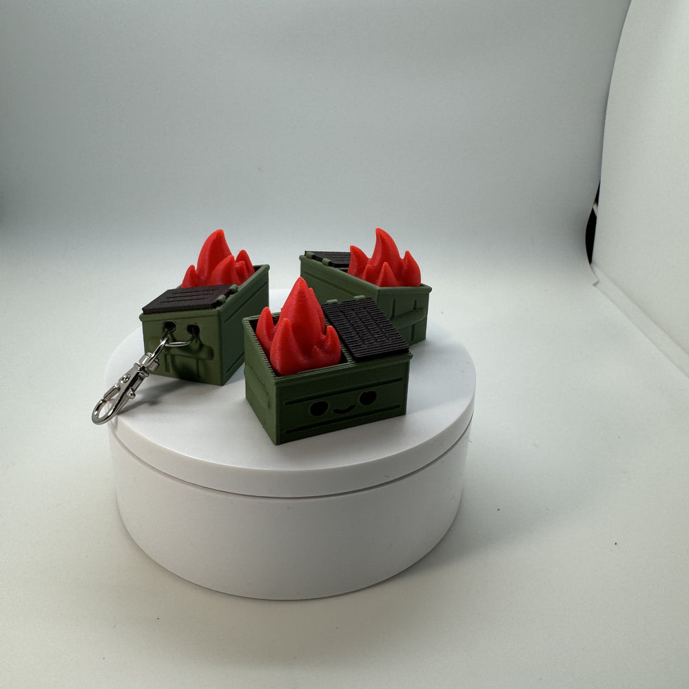 Dumpster Fire Fidget Clicker 3D Print