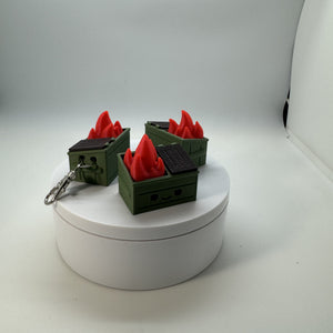 Dumpster Fire Fidget Clicker 3D Print