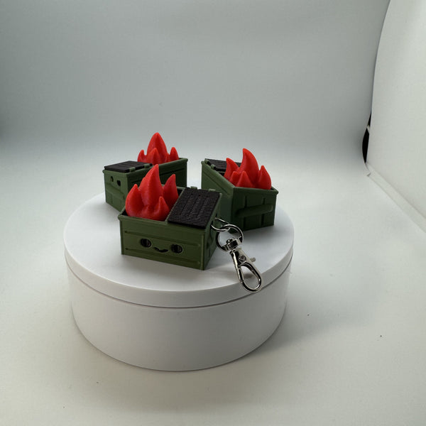 Dumpster Fire Fidget Clicker 3D Print