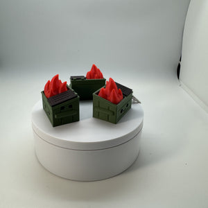 Dumpster Fire Fidget Clicker 3D Print