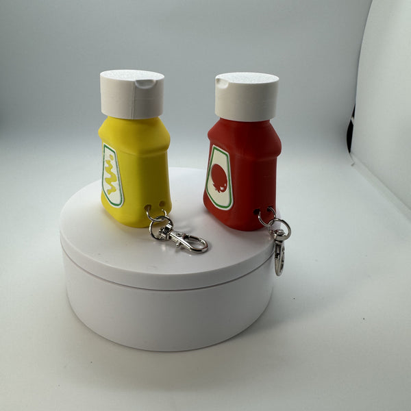 Ketchup and Mustard Fidget Clicker 3D Print