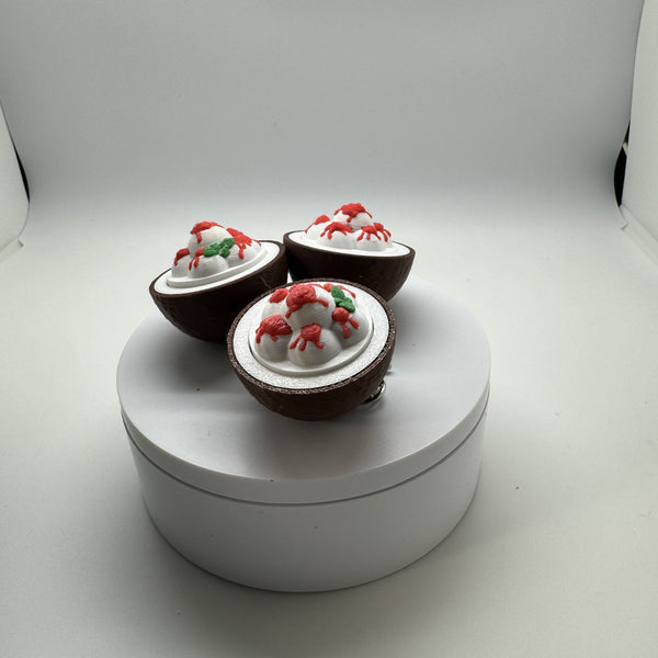 Coconut Ice Cream Fidget Clicker 3D Print