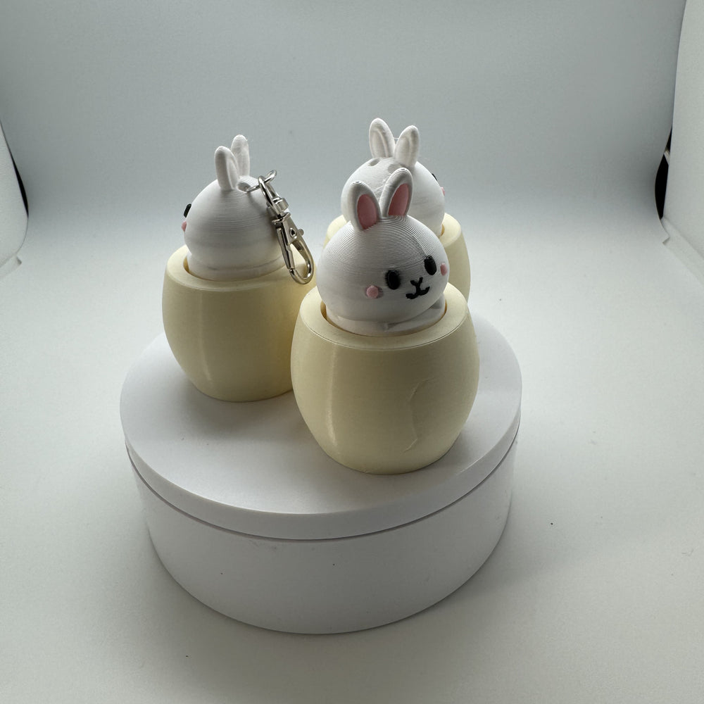 Twisty Clicker Bunny Egg 3D Print