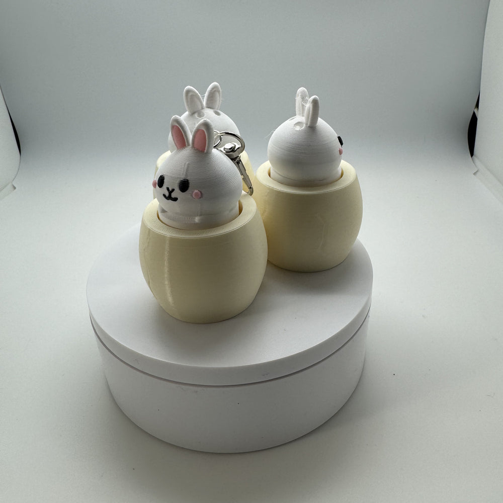 Twisty Clicker Bunny Egg 3D Print
