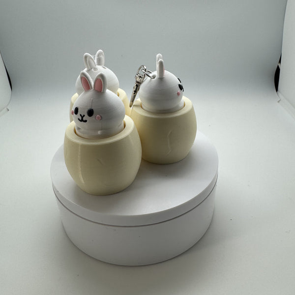 Twisty Clicker Bunny Egg 3D Print