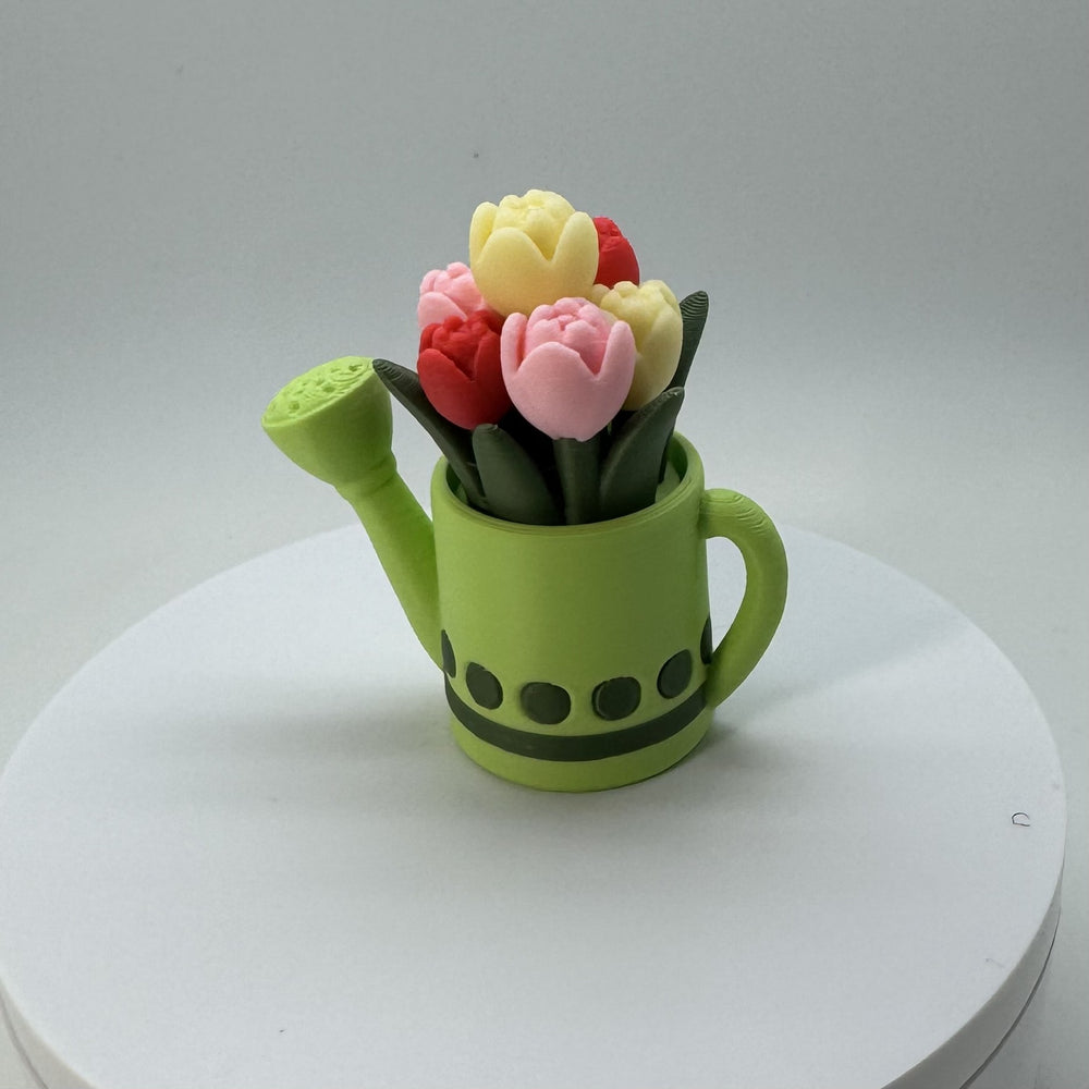 Blooming Joy Fidget Clicker Keychain 3D Print