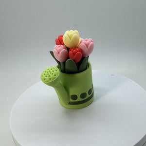 Blooming Joy Fidget Clicker Keychain 3D Print