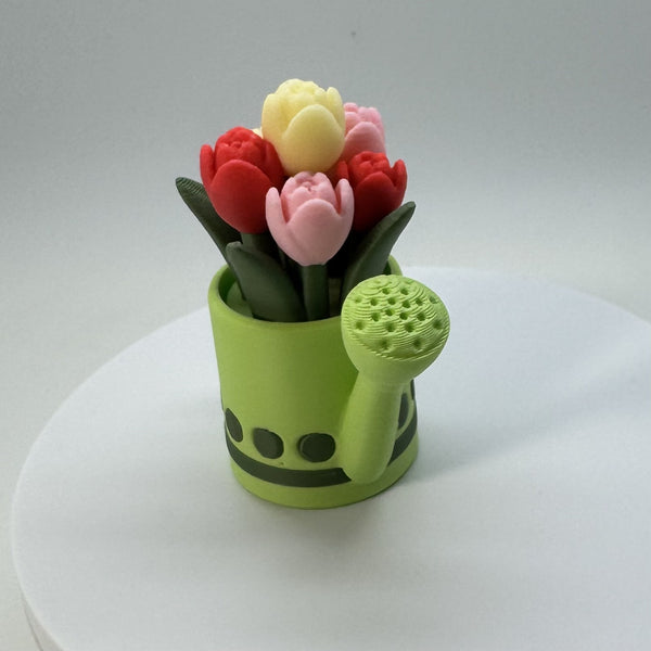 Blooming Joy Fidget Clicker Keychain 3D Print