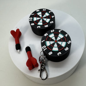 Game Night Dartboard Fidget Clicker Keychain 3D Print