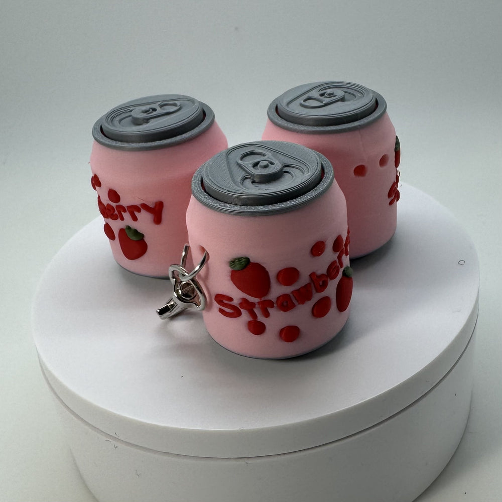 Strawberry Blueberry Soda Can Fidget Clicker 3D Print