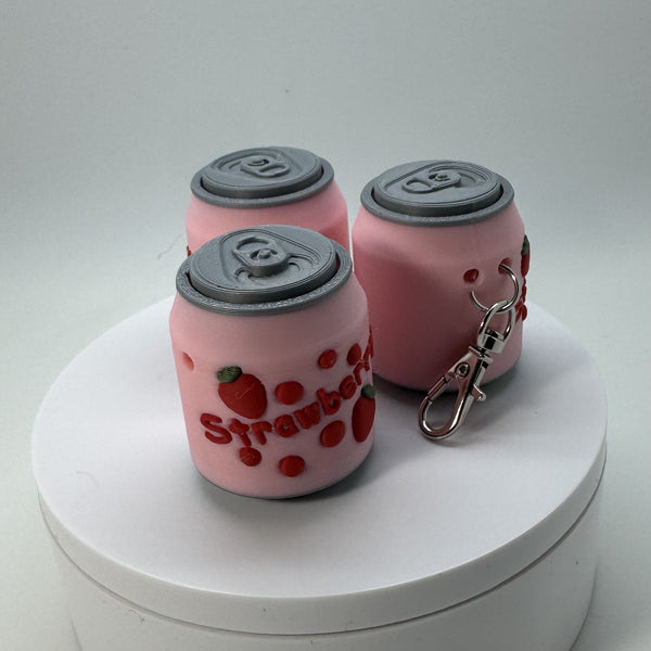 Strawberry Blueberry Soda Can Fidget Clicker 3D Print