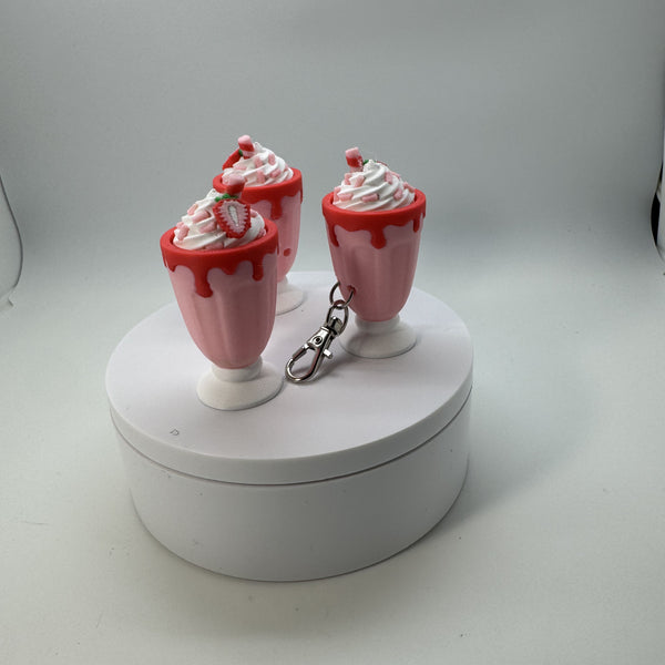 Strawberry Milkshake Fidget Clicker 3D Print