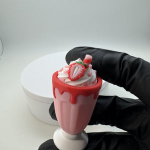 Strawberry Milkshake Fidget Clicker 3D Print