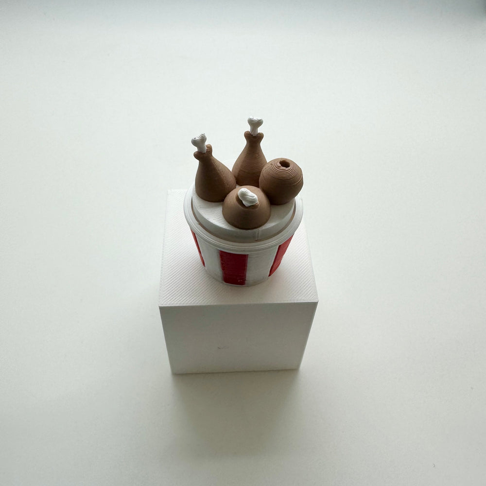 Fried Chicken Bucket Fidget Clicker 3D Print