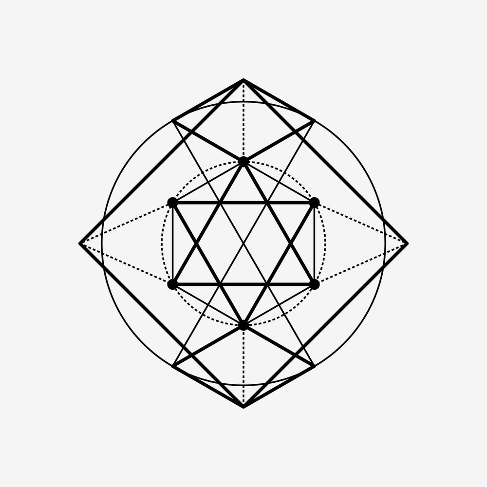Sacred Geometry 48 Sticker