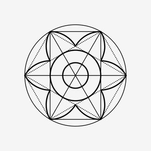 Sacred Geometry 49 Sticker