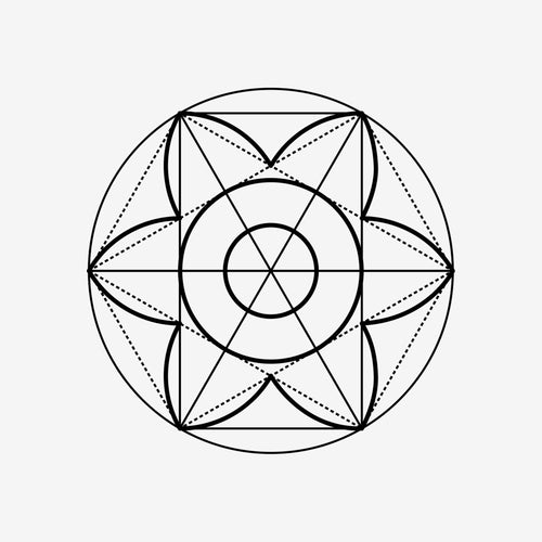 Sacred Geometry 49 Sticker