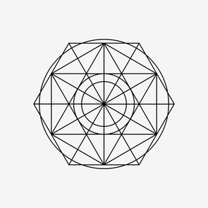 Sacred Geometry 72 Sticker