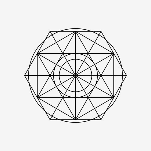 Sacred Geometry 72 Sticker