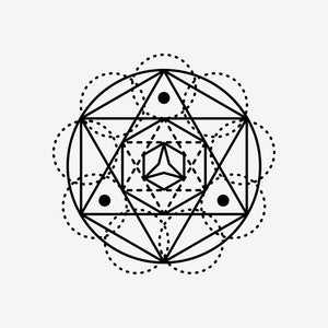 Sacred Geometry 8 Sticker