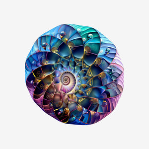 Fibonacci Spiral 2 Sticker