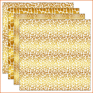 Gold & White Animal Vinyl Pattern