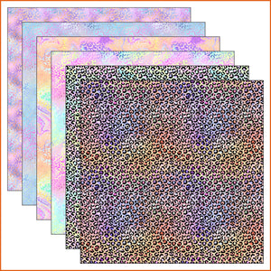 Iridescent Leopard Vinyl Pattern