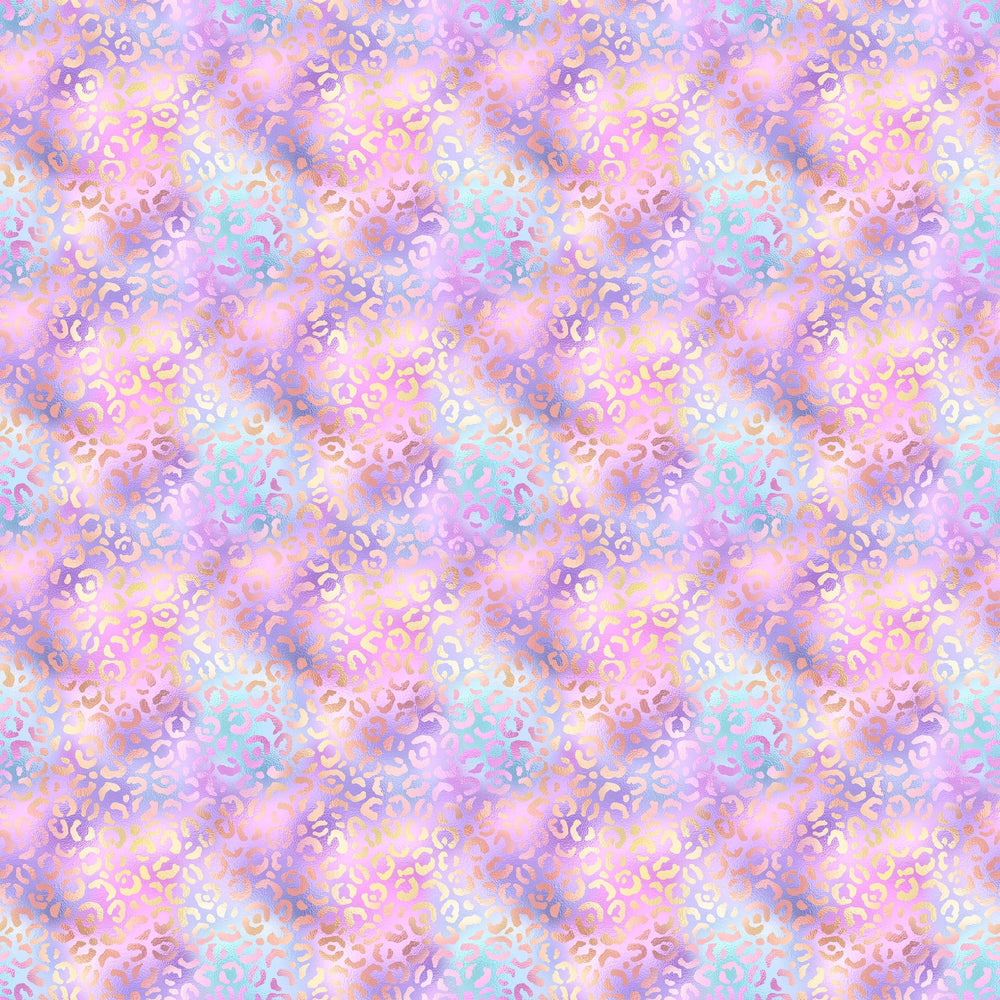 Iridescent Leopard Vinyl Pattern