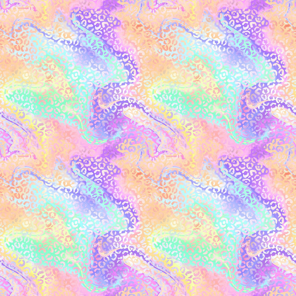 Iridescent Leopard Vinyl Pattern