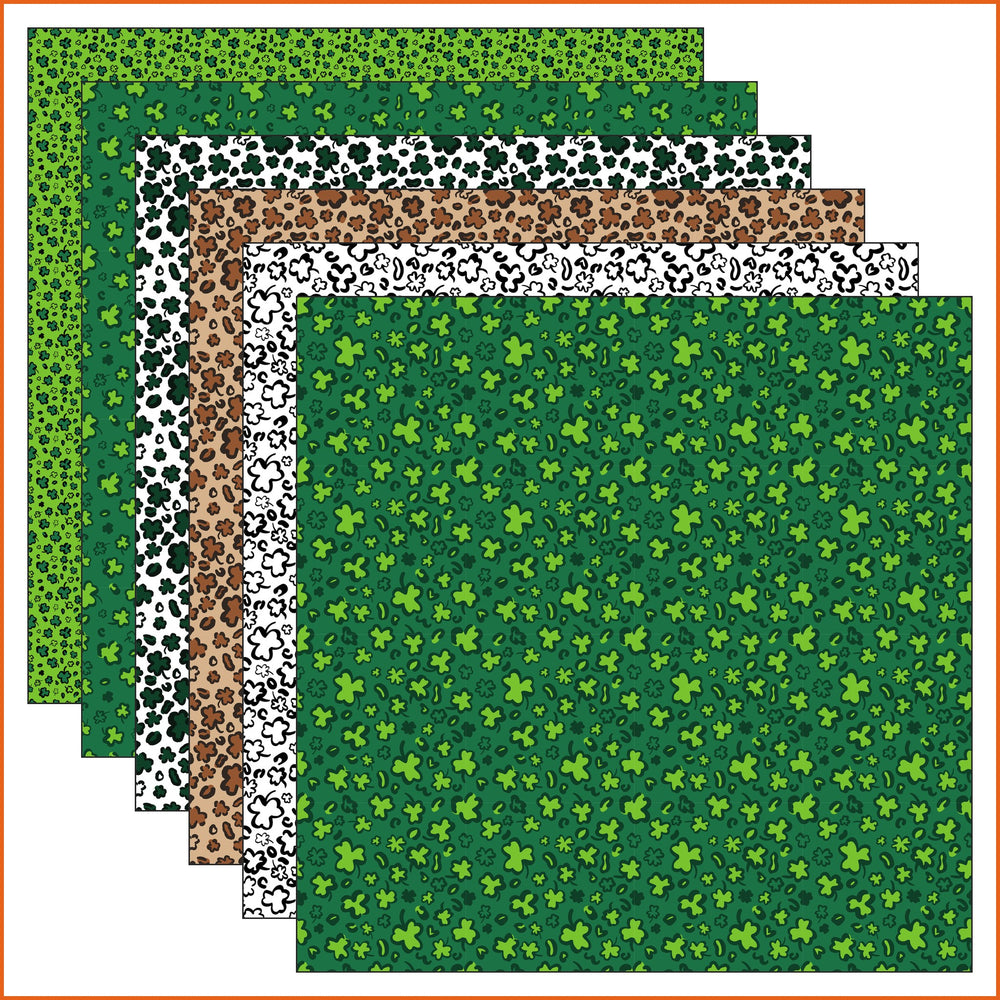 St Patricks Day Leopard Vinyl Pattern