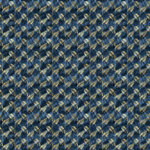 Blue And Gold Leopard Vinyl Pattern