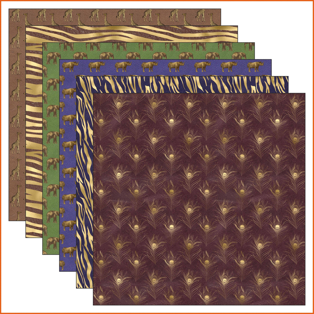 Gold Leather Animal Vinyl Pattern