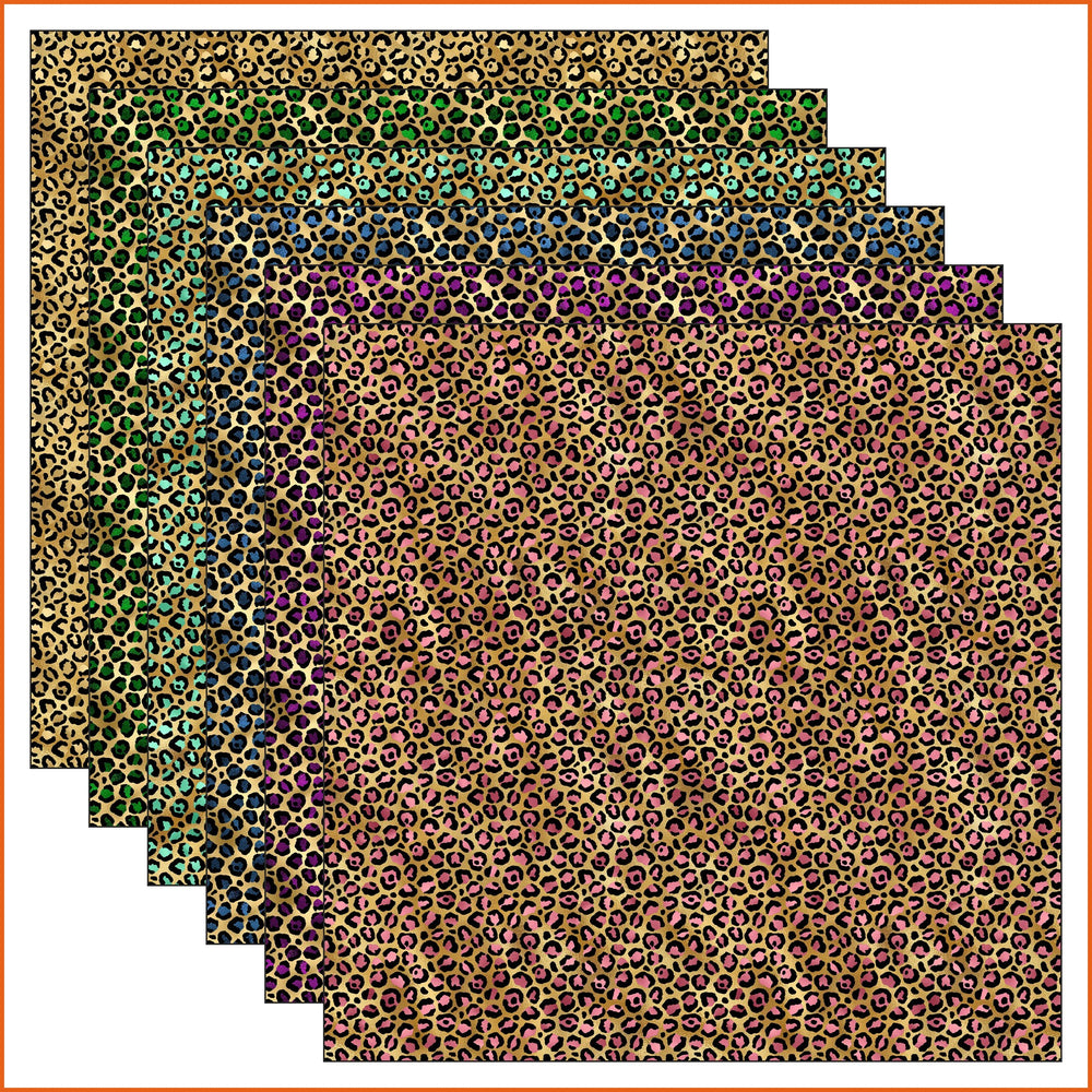 Gold Leopard Vinyl Pattern