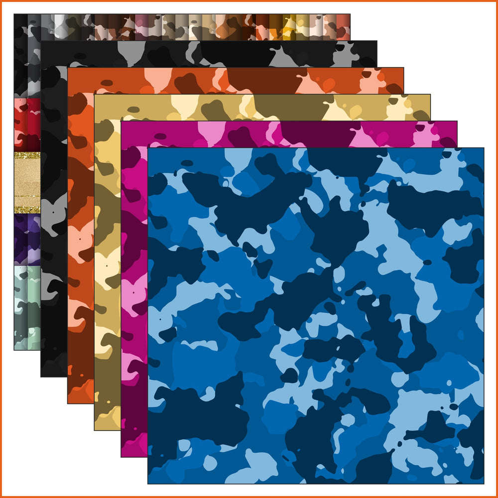 Army Camouflage Vinyl Pattern