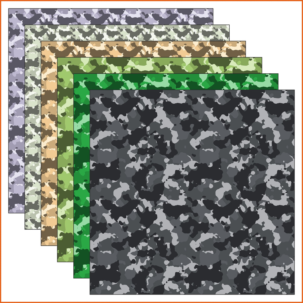 Camouflage Patterns Mix 2 Vinyl Pattern
