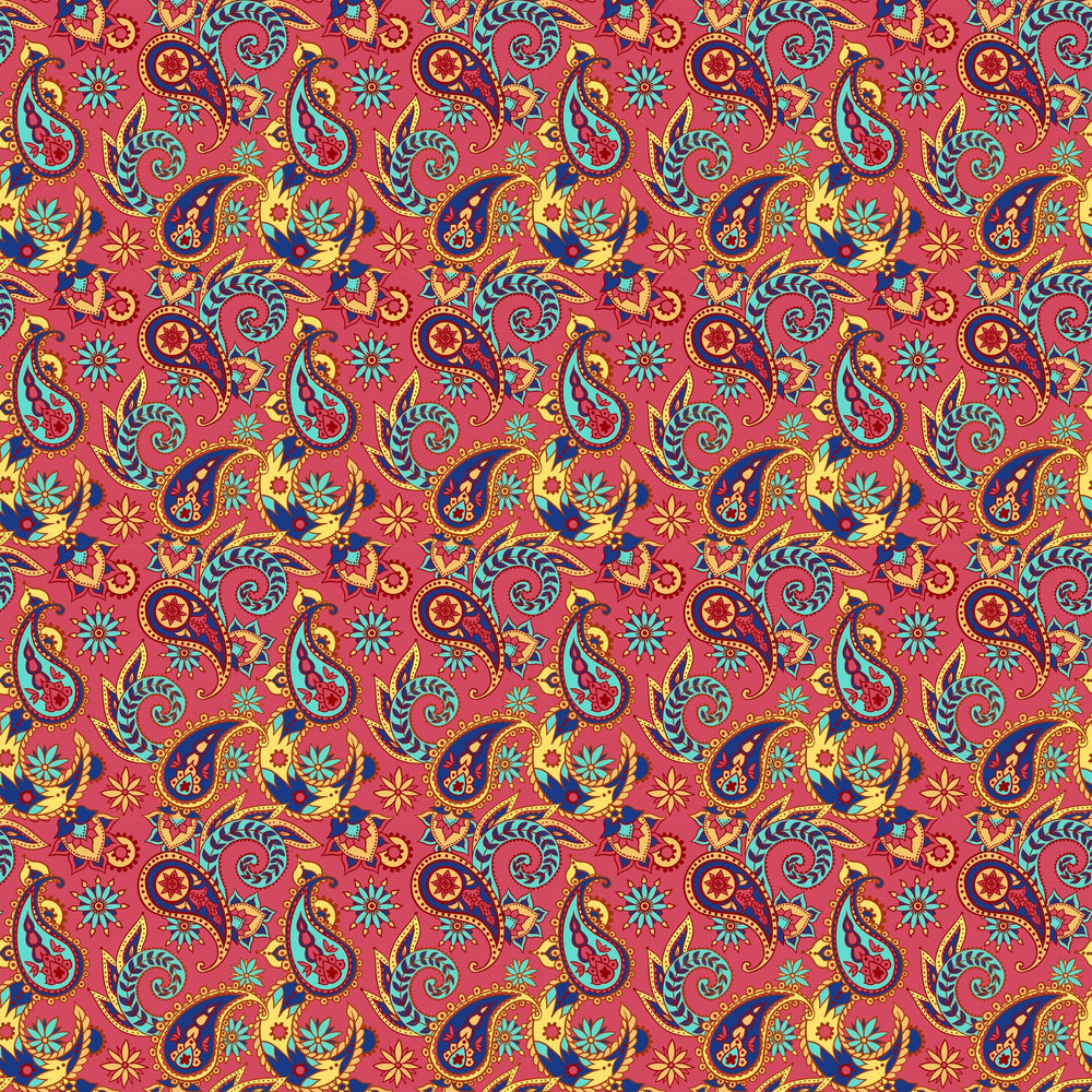 Paisley Indian Bandana Vinyl Pattern