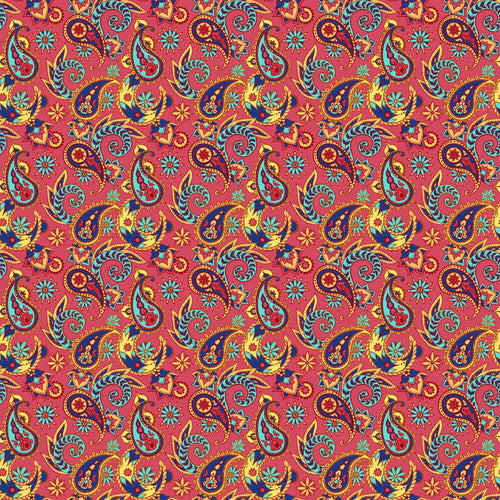 Paisley Indian Bandana Vinyl Pattern